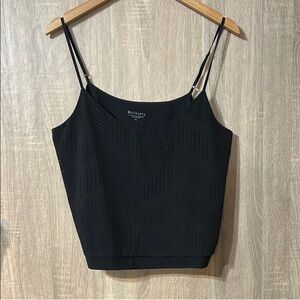Athleta Camisole Black Size Medium Perforated